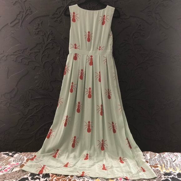 🦄 Anthropologie Fire Ants Maxi Dress, 6 - Picture 4 of 4